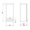 Купить Полуторный подвесной шкаф Qtap Taurus 300х700х300 Белый дуб QT24761PP700WO , QT24761PP700WO / SD00046939 , в категории Пеналы и полупеналы в ванную , от бренда Qtap  Интернет-магазин сантехники ✓ Лучшие цены на рынке ✓ Огромный выбор ✓ Гарантия ✓ З