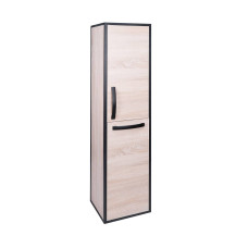 Подвесной пенал Qtap Taurus 350х1450х300 Whitish oak с корзиной для белья QT2476PP1451KRWO