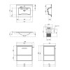 Купити Комплект Qtap Taurus 600х580х437 White/Whitish oak тумба підвісна + раковина урізна QT2472TPT603WWO , QT2472TPT603WWO / SD00046958 , в категории Шафи під умивальник , от бренда Qtap  Інтернет-магазин сантехніки ✓ Кращі ціни на ринку ✓ Величезний ви