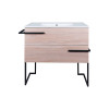 Купити Комплект Qtap Taurus 800х800х437 Whitish oak тумба підлогова + раковина урізна QT2471TNT803WO , QT2471TNT803WO / SD00046966 , в категории Шафи під умивальник , от бренда Qtap  Інтернет-магазин сантехніки ✓ Кращі ціни на ринку ✓ Величезний вибір ✓ Г