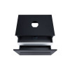 Купити Тумба підвісна Qtap Virgo 700х476х469 Black/White зі стільницею QT1879TPА702BW , QT1879TPА702BW / SD00046968 , в категории Шафи під умивальник , от бренда Qtap  Інтернет-магазин сантехніки ✓ Кращі ціни на ринку ✓ Величезний вибір ✓ Гарантія ✓ Заход