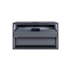 Купить Тумба подвесная Qtap Virgo 800х476х469 Черно-белая с столешницей QT1879TPA802BW , QT1879TPА802BW / SD00046969 , в категории Шкафы под умывальник , от бренда Qtap  Интернет-магазин сантехники ✓ Лучшие цены на рынке ✓ Огромный выбор ✓ Гарантия ✓ Захо
