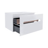 Купить Тумба подвесная Qtap Virgo 800х476х469 White/Whitish oak с столешницей QT1879TPА801WWO , QT1879TPА801WWO / SD00046972 , в категории Шкафы под умывальник , от бренда Qtap  Интернет-магазин сантехники ✓ Лучшие цены на рынке ✓ Огромный выбор ✓ Гаранти