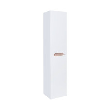 Подвесной пенал Qtap Virgo 350х1600х316 White/Whitish oak с корзиной для белья QT1876PP1651KRWWO