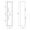Купити Пенал підвісний Qtap Pisces 300х1400х300 Whitish oak QT2576PP1451RWO , QT2576PP1451RWO / SD00046979 , в категории Пенали та напівпенали у ванну , от бренда Qtap  Інтернет-магазин сантехніки ✓ Кращі ціни на ринку ✓ Величезний вибір ✓ Гарантія ✓ Захо