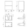 Купити Тумба підлогова Qtap Tern 600х725х437 White QT1773TNL601W , QT1773TNL601W / SD00047081 , в категории Шафи під умивальник , от бренда Qtap  Інтернет-магазин сантехніки ✓ Кращі ціни на ринку ✓ Величезний вибір ✓ Гарантія ✓ Заходьте!