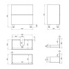 Купити Тумба підлогова Qtap Tern 800х725х437 White QT1773TNL801W , QT1773TNL801W / SD00047083 , в категории Шафи під умивальник , от бренда Qtap  Інтернет-магазин сантехніки ✓ Кращі ціни на ринку ✓ Величезний вибір ✓ Гарантія ✓ Заходьте!