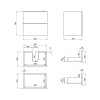Купить Тумба подвесная Qtap Tern 600х580х437 матово-черная QT1774TPL602MB , QT1774TPL602MB / SD00047088 , в категории Шкафы под умывальник , от бренда Qtap  Интернет-магазин сантехники ✓ Лучшие цены на рынке ✓ Огромный выбор ✓ Гарантия ✓ Заходите!