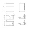 Купити Тумба підвісна Qtap Tern 700х580х437 Matt black QT1774TPL702MB , QT1774TPL702MB / SD00047090 , в категории Шафи під умивальник , от бренда Qtap  Інтернет-магазин сантехніки ✓ Кращі ціни на ринку ✓ Величезний вибір ✓ Гарантія ✓ Заходьте!