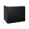 Купити Тумба підвісна Qtap Tern 700х580х437 Matt black QT1774TPL702MB , QT1774TPL702MB / SD00047090 , в категории Шафи під умивальник , от бренда Qtap  Інтернет-магазин сантехніки ✓ Кращі ціни на ринку ✓ Величезний вибір ✓ Гарантія ✓ Заходьте!