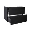 Купити Тумба підвісна Qtap Tern 700х580х437 Matt black QT1774TPL702MB , QT1774TPL702MB / SD00047090 , в категории Шафи під умивальник , от бренда Qtap  Інтернет-магазин сантехніки ✓ Кращі ціни на ринку ✓ Величезний вибір ✓ Гарантія ✓ Заходьте!