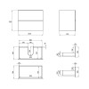 Купити Тумба підвісна Qtap Tern 800х580х437 Matt black QT1773TNL802MB , QT1773TNL802MB / SD00047092 , в категории Шафи під умивальник , от бренда Qtap  Інтернет-магазин сантехніки ✓ Кращі ціни на ринку ✓ Величезний вибір ✓ Гарантія ✓ Заходьте!