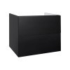 Купити Тумба підвісна Qtap Tern 800х580х437 Matt black QT1773TNL802MB , QT1773TNL802MB / SD00047092 , в категории Шафи під умивальник , от бренда Qtap  Інтернет-магазин сантехніки ✓ Кращі ціни на ринку ✓ Величезний вибір ✓ Гарантія ✓ Заходьте!
