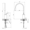 Купити Смеситель для раковины Qtap Virgo с поворотным изливом высокий QTVIR1066H103K Gunmetal Black PVD , QTVIR1066H103K / SD00047493 , в категории Змішувачі для умивальника , от бренда Qtap  Інтернет-магазин сантехніки ✓ Кращі ціни на ринку ✓ Величезний 