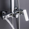 Купити Душова система для кабіни Qtap Capricorn на три споживача (з виливом) 53103KNC Chrome , QTCAP53103KNC / SD00047514 , в категории Душові системи та панелі , от бренда Qtap  Інтернет-магазин сантехніки ✓ Кращі ціни на ринку ✓ Величезний вибір ✓ Гаран