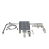 Купити Душова система для кабіни Qtap Capricorn на три споживача (з виливом) 53103KNN Brushed Nickel PVD , QTCAP53103KNN / SD00047515 , в категории Душові системи та панелі , от бренда Qtap  Інтернет-магазин сантехніки ✓ Кращі ціни на ринку ✓ Величезний в