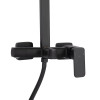 Купити Душова система для кабіни Qtap Capricorn на три споживача (з виливом) 53103KNB Black Matt , QTCAP53103KNB / SD00047516 , в категории Душові системи та панелі , от бренда Qtap  Інтернет-магазин сантехніки ✓ Кращі ціни на ринку ✓ Величезний вибір ✓ Г