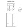 Купити Душова кабіна Lidz Latwa SC80x80.SAT.HIGH.GR, скло тоноване 4 мм без піддона , LLSC8080SATHIGHGR2 / SD00047607 , в категории Душові кабіни , от бренда Lidz  Інтернет-магазин сантехніки ✓ Кращі ціни на ринку ✓ Величезний вибір ✓ Гарантія ✓ Заходьте!