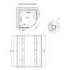 Купити Душова кабіна Lidz Latwa SC90x90.SAT.HIGH.FR, скло Frost 4 мм без піддона , LLSC9090SATHIGHFR2 / SD00047612 , в категории Душові кабіни , от бренда Lidz  Інтернет-магазин сантехніки ✓ Кращі ціни на ринку ✓ Величезний вибір ✓ Гарантія ✓ Заходьте!