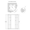 Купити Душова кабіна Lidz Latwa SC90x90.SAT.MID.GR, скло тоноване 4 мм без піддона , LLSC9090SATMIDGR2 / SD00047614 , в категории Душові кабіни , от бренда Lidz  Інтернет-магазин сантехніки ✓ Кращі ціни на ринку ✓ Величезний вибір ✓ Гарантія ✓ Заходьте!