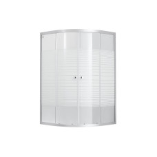 Душова кабіна Lidz Wieza SC80x80.SAT.MID.L, скло Linie 4 мм без піддона