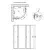 Купити Душова кабіна Lidz Wieza SC80x80.SAT.LOW.L, скло Linie 4 мм без піддона , LWISC8080SATLOWL2 / SD00047628 , в категории Душові кабіни , от бренда Lidz  Інтернет-магазин сантехніки ✓ Кращі ціни на ринку ✓ Величезний вибір ✓ Гарантія ✓ Заходьте!