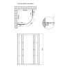 Купити Душова кабіна Lidz Wieza SC90x90.SAT.LOW.L, скло Linie 4 мм без піддона , LWISC9090SATLOWL2 / SD00047629 , в категории Душові кабіни , от бренда Lidz  Інтернет-магазин сантехніки ✓ Кращі ціни на ринку ✓ Величезний вибір ✓ Гарантія ✓ Заходьте!