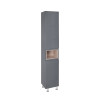 Купити Пенал підлоговий Qtap Robin 350х1950х316 Graphite/Whitish oak QT1376PN1652RGWO , QT1376PN1652RGWO / SD00047713 , в категории Пенали та напівпенали у ванну , от бренда Qtap  Інтернет-магазин сантехніки ✓ Кращі ціни на ринку ✓ Величезний вибір ✓ Гара
