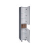 Купити Пенал підлоговий Qtap Robin 350х1950х316 Graphite/Whitish oak QT1376PN1652RGWO , QT1376PN1652RGWO / SD00047713 , в категории Пенали та напівпенали у ванну , от бренда Qtap  Інтернет-магазин сантехніки ✓ Кращі ціни на ринку ✓ Величезний вибір ✓ Гара