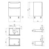 Купити Тумба підлогова Qtap Scorpio 605х825х460 Graphite QT1473TNВ602G , QT1473TNВ602G / SD00047714 , в категории Шафи під умивальник , от бренда Qtap  Інтернет-магазин сантехніки ✓ Кращі ціни на ринку ✓ Величезний вибір ✓ Гарантія ✓ Заходьте!