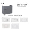 Купити Тумба підлогова Qtap Scorpio 810х825х460 Graphite QT1473TNВ802G , QT1473TNВ802G / SD00047716 , в категории Шафи під умивальник , от бренда Qtap  Інтернет-магазин сантехніки ✓ Кращі ціни на ринку ✓ Величезний вибір ✓ Гарантія ✓ Заходьте!