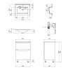Купити Комплект Qtap Scorpio 605х825х460 Graphite тумба підлогова + раковина урізна QT1471TNВ6023060CG , QT1471TNВ6023060CG / SD00047717 , в категории Шафи під умивальник , от бренда Qtap  Інтернет-магазин сантехніки ✓ Кращі ціни на ринку ✓ Величезний виб