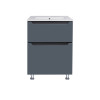 Купити Комплект Qtap Scorpio 605х825х460 Graphite тумба підлогова + раковина урізна QT1471TNВ6023060CG , QT1471TNВ6023060CG / SD00047717 , в категории Шафи під умивальник , от бренда Qtap  Інтернет-магазин сантехніки ✓ Кращі ціни на ринку ✓ Величезний виб