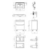 Купити Комплект Qtap Scorpio 710х825х460 Graphite тумба підлогова + раковина урізна QT1471TNВ7023070CG , QT1471TNВ7023070CG / SD00047718 , в категории Шафи під умивальник , от бренда Qtap  Інтернет-магазин сантехніки ✓ Кращі ціни на ринку ✓ Величезний виб