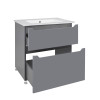 Купити Комплект Qtap Scorpio 710х825х460 Graphite тумба підлогова + раковина урізна QT1471TNВ7023070CG , QT1471TNВ7023070CG / SD00047718 , в категории Шафи під умивальник , от бренда Qtap  Інтернет-магазин сантехніки ✓ Кращі ціни на ринку ✓ Величезний виб