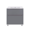 Купити Комплект Qtap Scorpio 710х825х460 Graphite тумба підлогова + раковина урізна QT1471TNВ7023070CG , QT1471TNВ7023070CG / SD00047718 , в категории Шафи під умивальник , от бренда Qtap  Інтернет-магазин сантехніки ✓ Кращі ціни на ринку ✓ Величезний виб