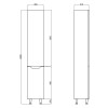 Купить Пенал напольный Qtap Scorpio 350х1900х300 White QT1475PN1901KLW , QT1475PN1901KLW / SD00047946 , в категории Пеналы и полупеналы в ванную , от бренда Qtap  Интернет-магазин сантехники ✓ Лучшие цены на рынке ✓ Огромный выбор ✓ Гарантия ✓ Заходите!
