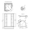 Купить Набір Lidz душова кабіна Latwa SC90x90.SAT.MID.FR, скло Frost 4 мм + піддон с панелью Kupala , LLSC9090SATMIDFR2SET / SD00048621 , в категории Душевые кабины , от бренда Lidz  Интернет-магазин сантехники ✓ Лучшие цены на рынке ✓ Огромный выбор ✓ Га