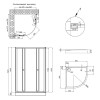 Купить Набір Qtap душова кабіна Presto WHI1099AP5 Pear 1970x900x900 мм + піддон Robin 309912C 90x90x12 см з сифоном , PREWHI1099AP5SET / SD00048940 , в категории Душевые кабины , от бренда Qtap  Интернет-магазин сантехники ✓ Лучшие цены на рынке ✓ Огромны