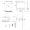 Купити Комплект меблів для ванної Qtap Robin тумба + раковина + дзеркальна шафа + пенал QT044RO42986 , QT044RO42986 / SD00049100 , в категории Комплекти шафа та умивальник , от бренда Qtap  Інтернет-магазин сантехніки ✓ Кращі ціни на ринку ✓ Величезний ви