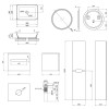 Купити Комплект меблів для ванної Qtap Virgo тумба + раковина + дзеркало + пенал QT044VI42999 , QT044VI42999 / SD00049113 , в категории Комплекти шафа та умивальник , от бренда Qtap  Інтернет-магазин сантехніки ✓ Кращі ціни на ринку ✓ Величезний вибір ✓ Г