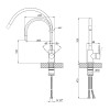 Купити Змішувач для кухні Lidz Aria 015F3 з гнучким виливом (k35) LDARI015F3BLA43364 Black , LDARI015F3BLA43364 / SD00049487 , в категории Змішувачі для кухні , от бренда Lidz  Інтернет-магазин сантехніки ✓ Кращі ціни на ринку ✓ Величезний вибір ✓ Гаранті