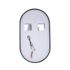 Купить Зеркало Qtap Scorpio 500х900 с LED-подсветкой кнопочный переключатель, QT14787001B , QT14787001B / SD00049540 , в категории Зеркала в ванную , от бренда Qtap  Интернет-магазин сантехники ✓ Лучшие цены на рынке ✓ Огромный выбор ✓ Гарантия ✓ Заходите