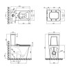 Купить Чаша Qtap Nando унитазу QT12221222AW1 , QT12221222AW1 / SD00049551 , в категории Комплектующие к унитазам , от бренда Qtap  Интернет-магазин сантехники ✓ Лучшие цены на рынке ✓ Огромный выбор ✓ Гарантия ✓ Заходите!