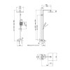 Купити Душова система Qtap Gemini 51103KNC , QT51103KNC / SD00049591 , в категории Душові системи та панелі , от бренда Qtap  Інтернет-магазин сантехніки ✓ Кращі ціни на ринку ✓ Величезний вибір ✓ Гарантія ✓ Заходьте!