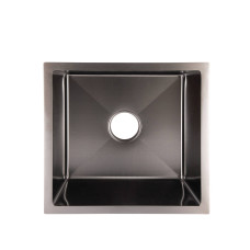Мийка для кухні інтегрована Lidz Handmade H4745B (LDH4745BPVD43618) Brushed Black PVD 3,0/0,8 мм