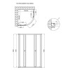 Купить Дуга Lidz Latwa SC80x80.SAT.LOW.FR Душевая кабина полукруглая, для низкого поддона, высота 185 см, стекло Frost 4 мм, без поддона. ,  / SD00050381 , в категории Комплектующие к душевым кабинам , от бренда Lidz  Интернет-магазин сантехники ✓ Лучшие 