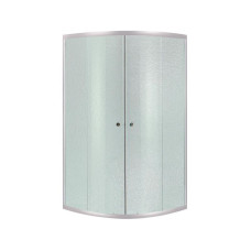 Дуга Lidz Latwa SC80x80.SAT.LOW.FR Душевая кабина полукруглая, для низкого поддона, высота 185 см, стекло Frost 4 мм, без поддона.