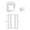Купити Двері до Lidz Latwa SC90x90.SAT.LOW.GR Душова кабіна напівкругла, для низ. піддону, висота 185 см, скло тон. 4 мм, без піддону ,  / SD00050414 , в категории Комплектуючі до душових кабін , от бренда Lidz  Інтернет-магазин сантехніки ✓ Кращі ціни на