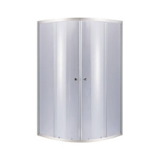 Двері до Lidz Latwa SC90x90.SAT.MID.GR Душова кабіна напівкругла, для серед. піддону, висота 175 см, скло тон. 4 мм, без піддону